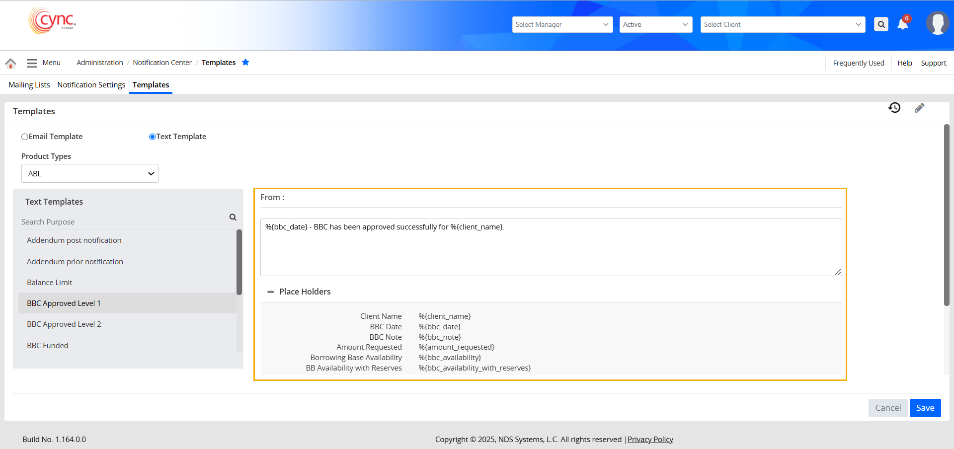 Text Template Editor